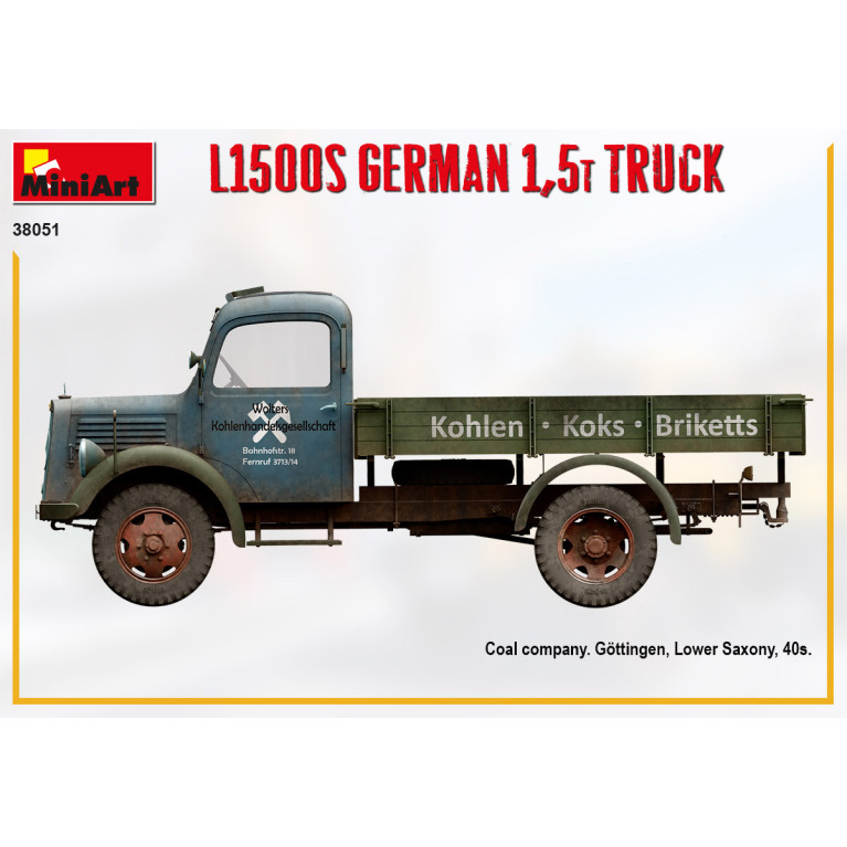 Camion allemand L1500S 1.5T - MiniArt 38051 - 1/35