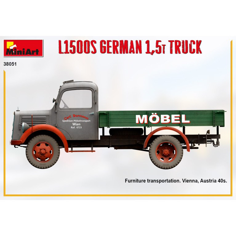Camion allemand L1500S 1.5T - MiniArt 38051 - 1/35