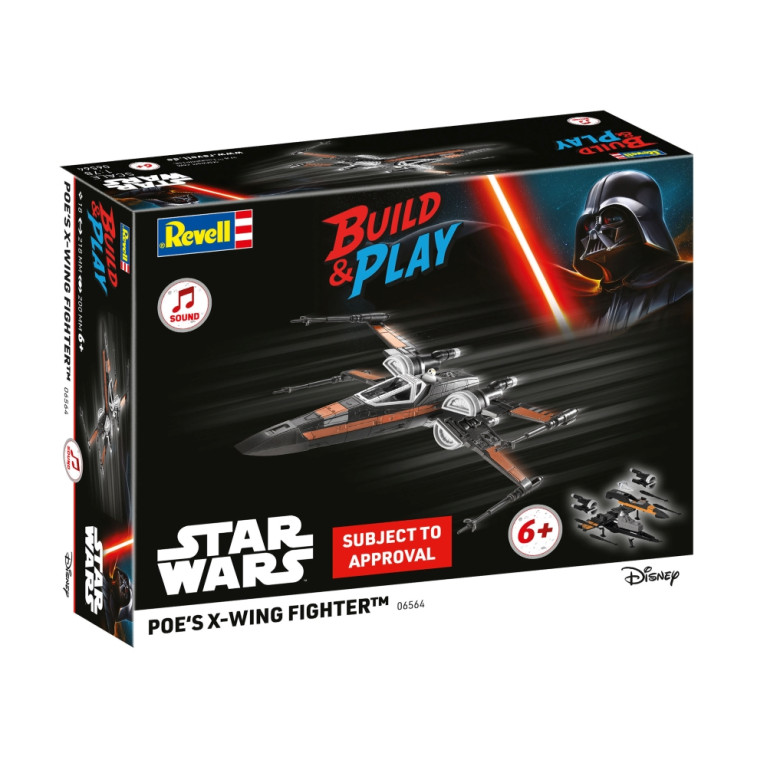 X-Wing fighter de Poe (avec son), build & play - Revell 06564 - 1/78