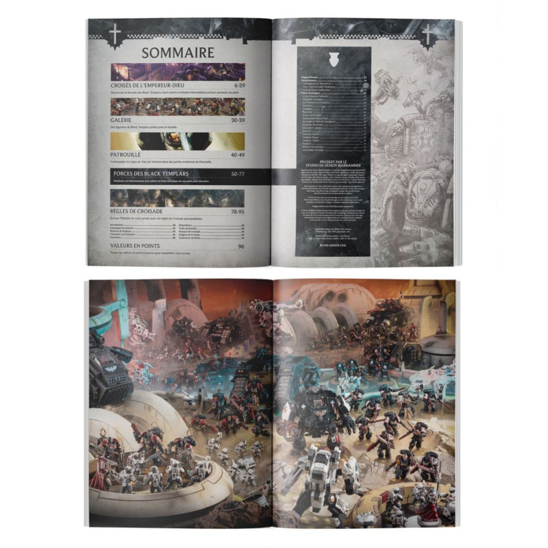 Warhammer 40.000 suppélement de Codex : Black Templars  - WARHAMMER 01030101065