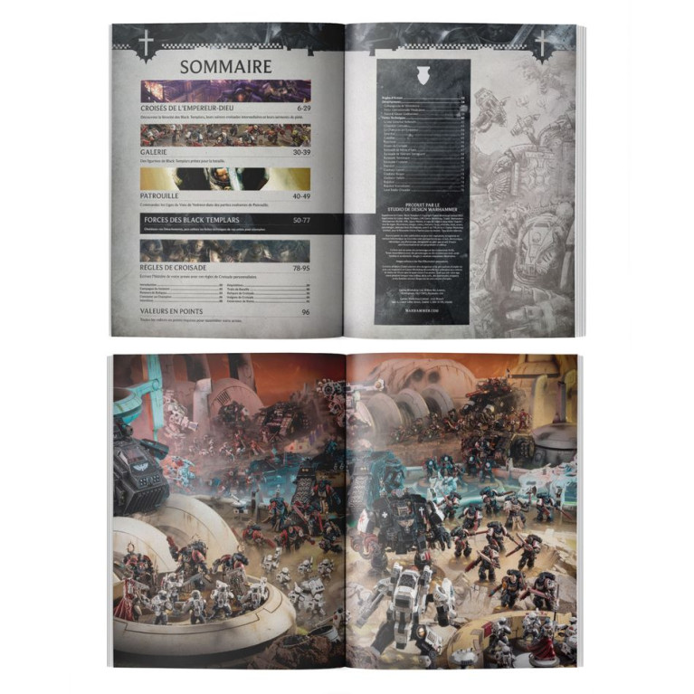 Warhammer 40.000 suppélement de Codex : Black Templars  - WARHAMMER 01030101065