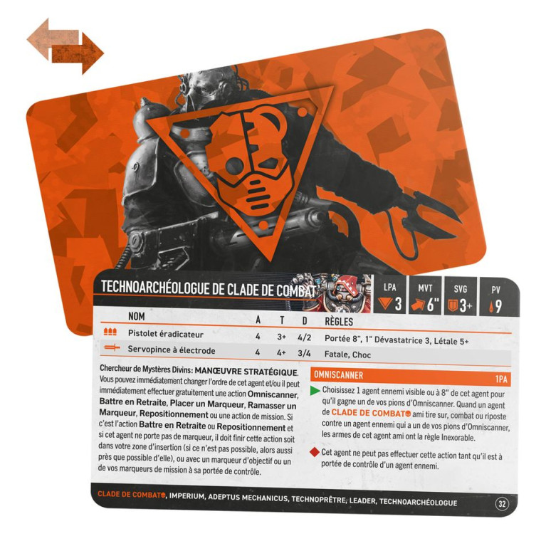 Warhammer 40.000 Cartes techniques: Clade de Combat - WARHAMMER 102-61