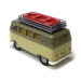 Volkswagen T1b, camping car avec galerie de toit/bateau, 1960 - BREKINA 31638 - HO 1/87