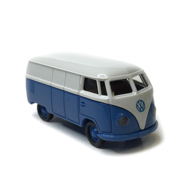 Volkswagen fourgon T1a, gris clair/ bleu, 1950 - BREKINA 32076 - HO 1/87