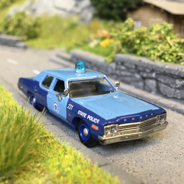 Dodge Monaco, police d'État du Massachusetts, 1974 - BREKINA 18156 - HO 1/87