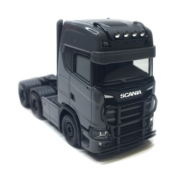 Scania CS20 HD 3essieux (6x4), gris - HERPA 314053-005 - HO 1/87