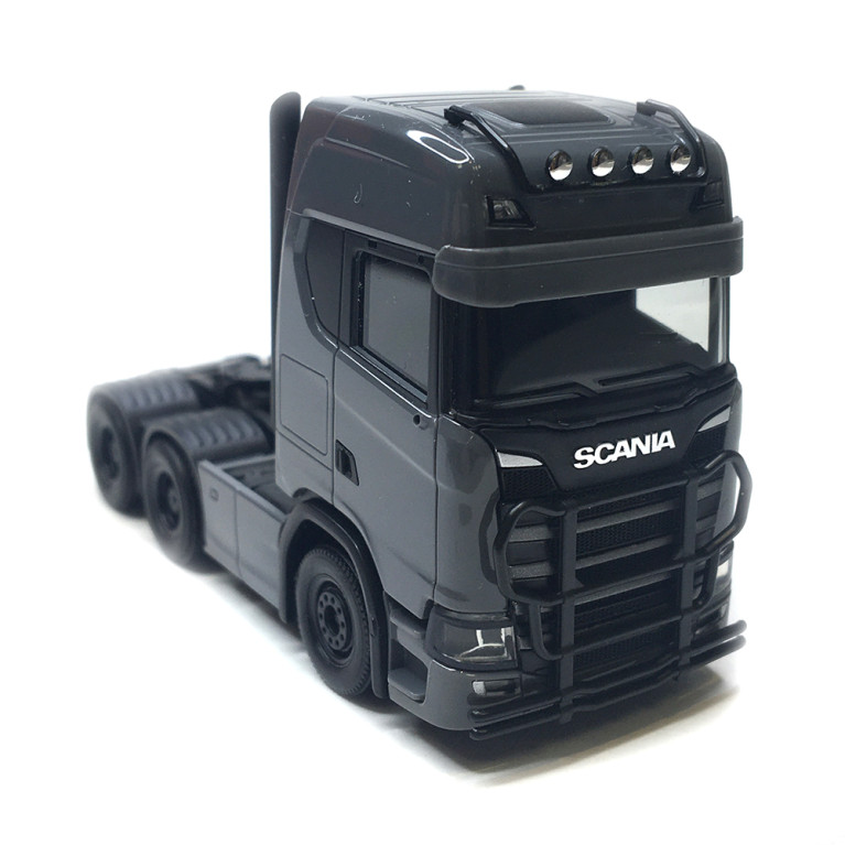 Scania CS20 HD 3essieux (6x4), gris - HERPA 314053-005 - HO 1/87
