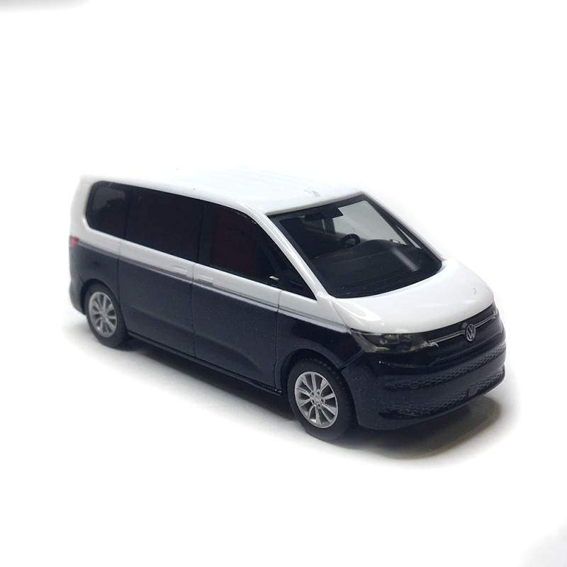 Volkswagen Multivan, blanc / bleu - HERPA 430425- HO 1/87