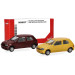 MiniKit Renault Clio 16V, jaune/rouge, 1991 - HERPA 012171-002 - HO 1/87
