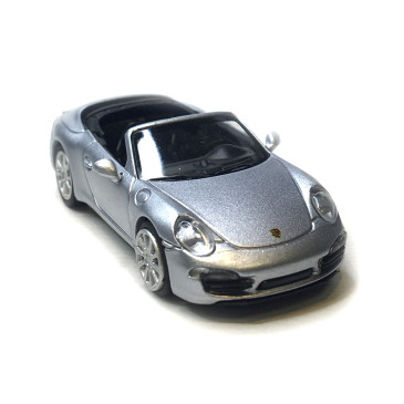 Porsche 911 (991) Carrera S cabriolet, argent, 2013 - Minichamps 870068032 - 1/87