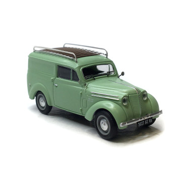 Renault Juvaquatre, tôlé vert avec galerie, 1937 - Ree Modeles CB209 - HO 1/87