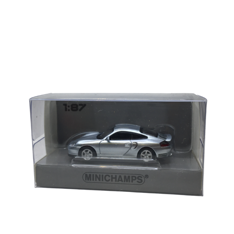 Porsche 911 (996) Turbo coupé, argent, 2000 - Minichamps 870068170 - 1/87