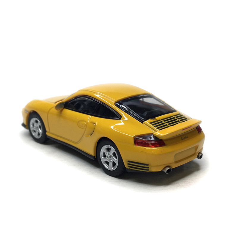 Porsche 911 (996) Turbo coupé, jaune, 2000 - Minichamps 870068171 - 1/87