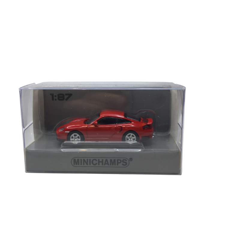 Porsche 911 (996) Turbo coupé, rouge, 2000 - Minichamps 870068172 - 1/87