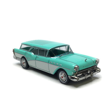 Buick Century caballero, turquoise et blanc, 1957 - BREKINA 18175 - HO 1/87