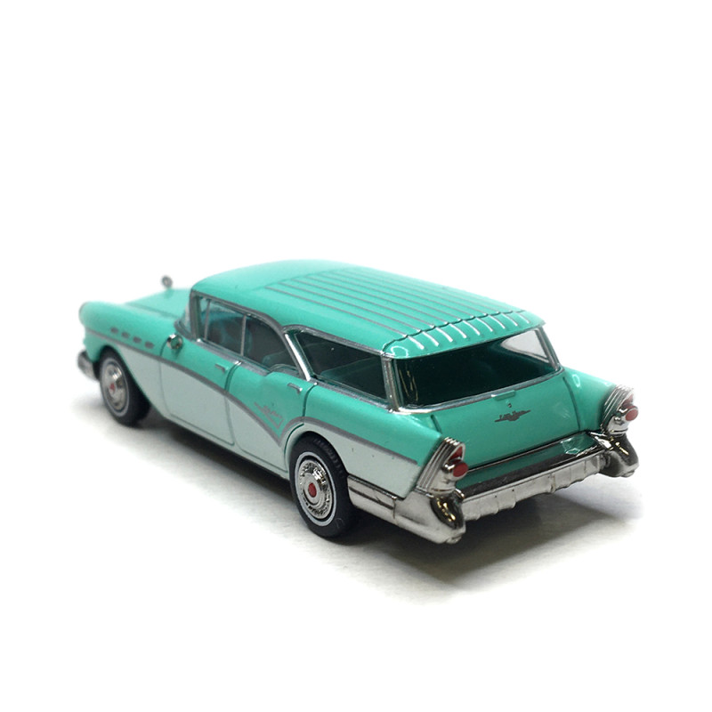 Buick Century caballero, turquoise et blanc, 1957 - BREKINA 18175 - HO 1/87