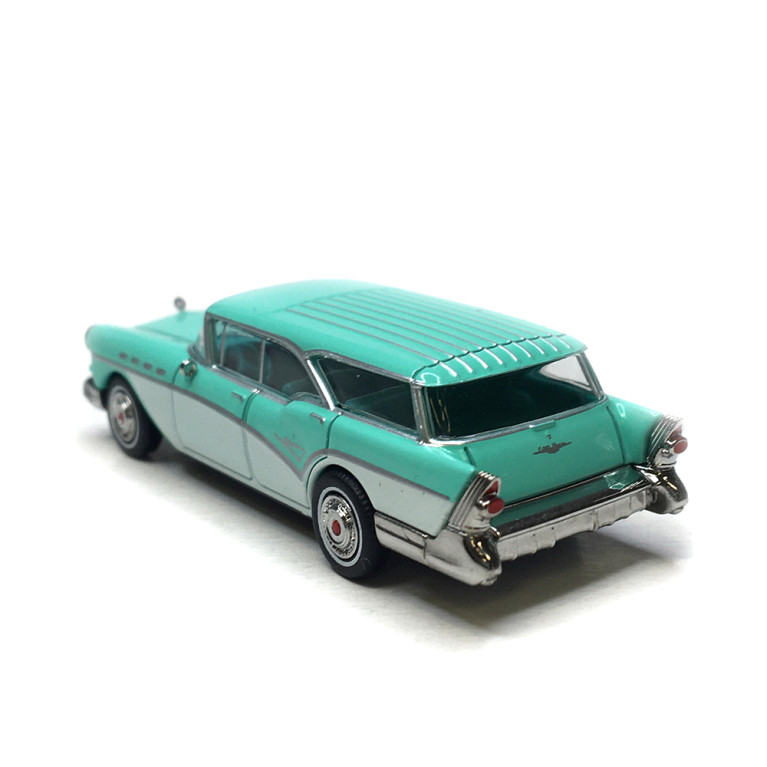 Buick Century caballero, turquoise et blanc, 1957 - BREKINA 18175 - HO 1/87