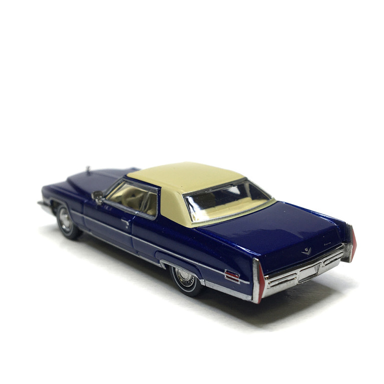 Cadillac coupé Deville, bleu métallisé et beige, 1972 - BREKINA 18127 - HO 1/87