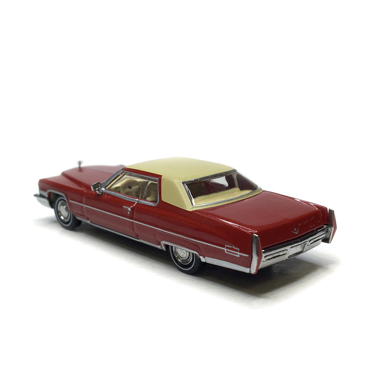 Cadillac coupé Deville, rouge métallisé et beige, 1972 - BREKINA 18125 - HO 1/87