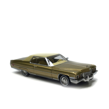 Cadillac coupé Deville, or métallisé et beige, 1972 - BREKINA 18126 - HO 1/87