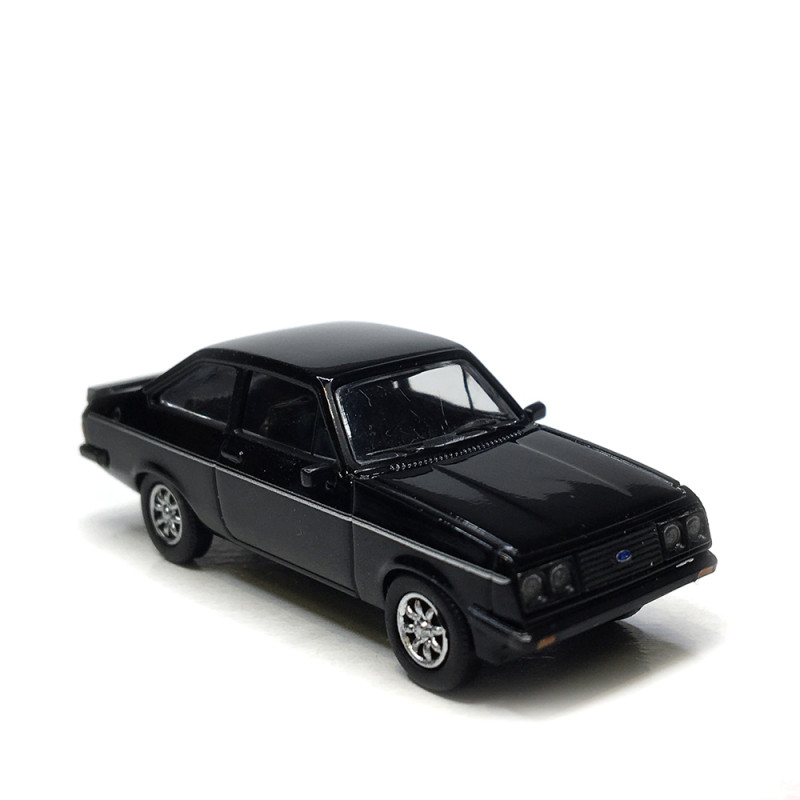 Ford Escort MK II RS 2000, noir, 1977 - PCX 870723 - HO 1/87