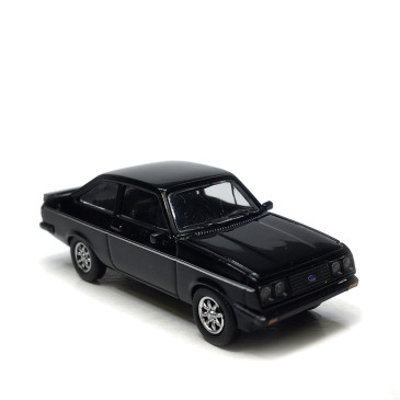 Ford Escort MK II RS 2000, noir, 1977 - PCX 870723 - HO 1/87