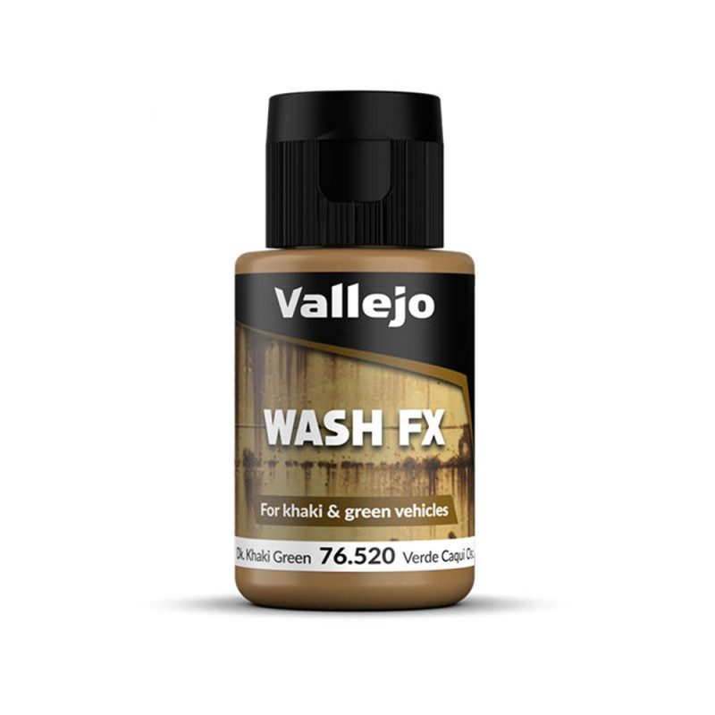 Vert Kaki Foncé - 35ml Wash FX - VALLEJO 76.520