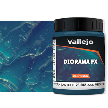 Effet Eau Bleue Méditerranée, 200 ml, diorama FX - VALLEJO 26.202