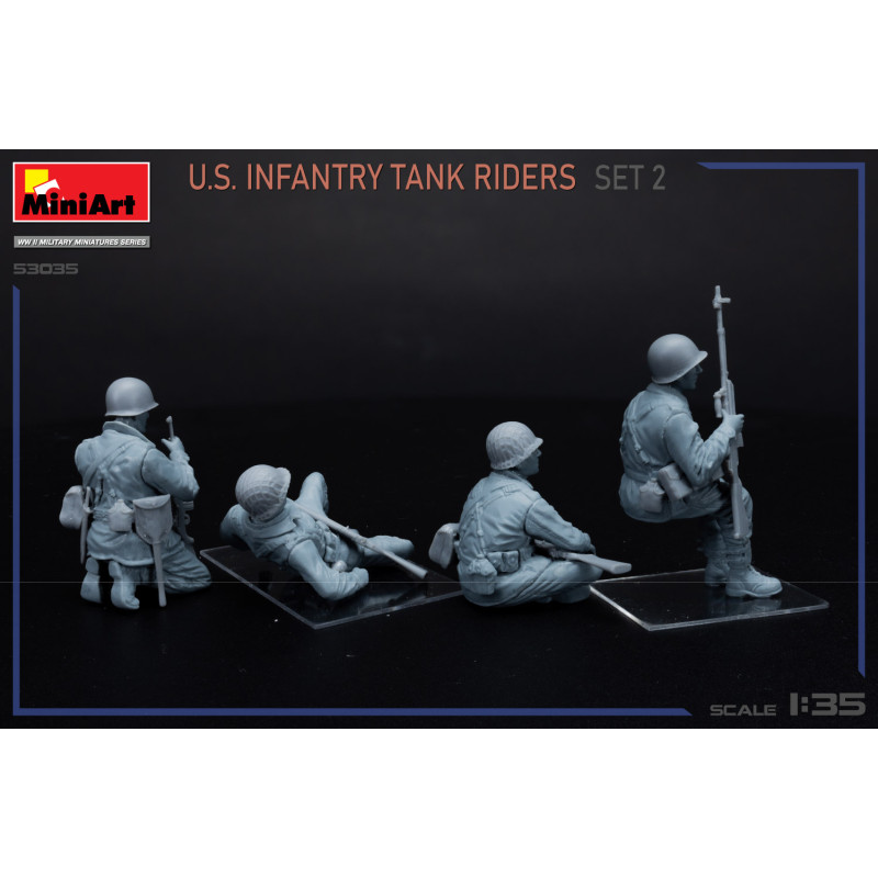 Pilotes de chars d'infanterie américains set 2 - MiniArt 53035 - 1/35