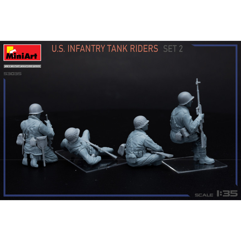 Pilotes de chars d'infanterie américains set 2 - MiniArt 53035 - 1/35