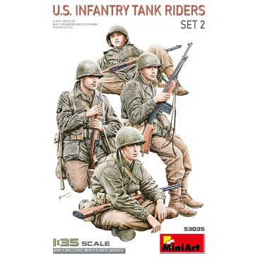Pilotes de chars d'infanterie américains set 2 - MiniArt 53035 - 1/35
