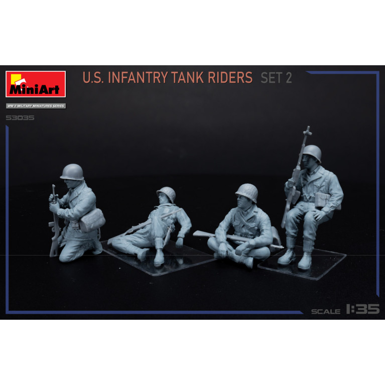 Pilotes de chars d'infanterie américains set 2 - MiniArt 53035 - 1/35