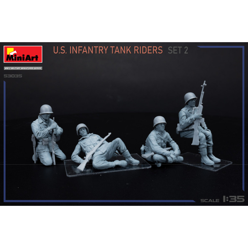 Pilotes de chars d'infanterie américains set 2 - MiniArt 53035 - 1/35