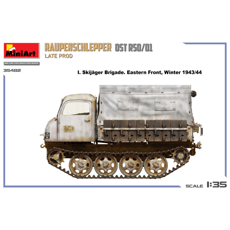 Raupenschlepper OST RSO/01, late prod, 4 versions - MiniArt 35482 - 1/35