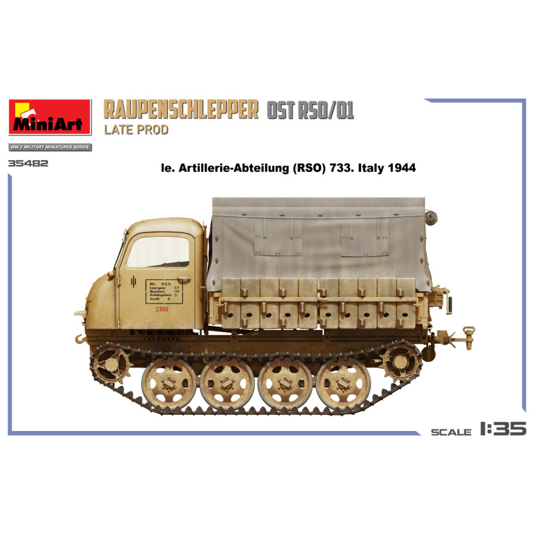 Raupenschlepper OST RSO/01, late prod, 4 versions - MiniArt 35482 - 1/35