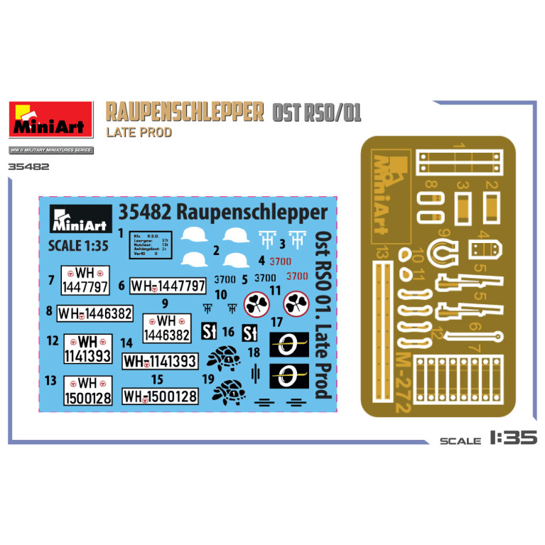Raupenschlepper OST RSO/01, late prod, 4 versions - MiniArt 35482 - 1/35