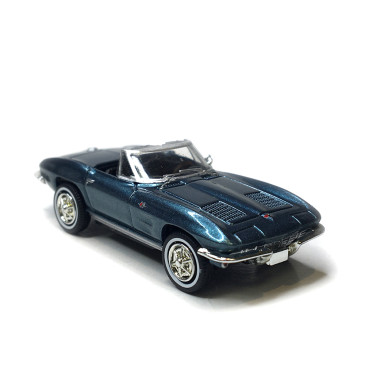 Chevrolet Corvette C2, cabriolet, bleu glacier, 1962 - BREKINA 18027 - HO 1/87
