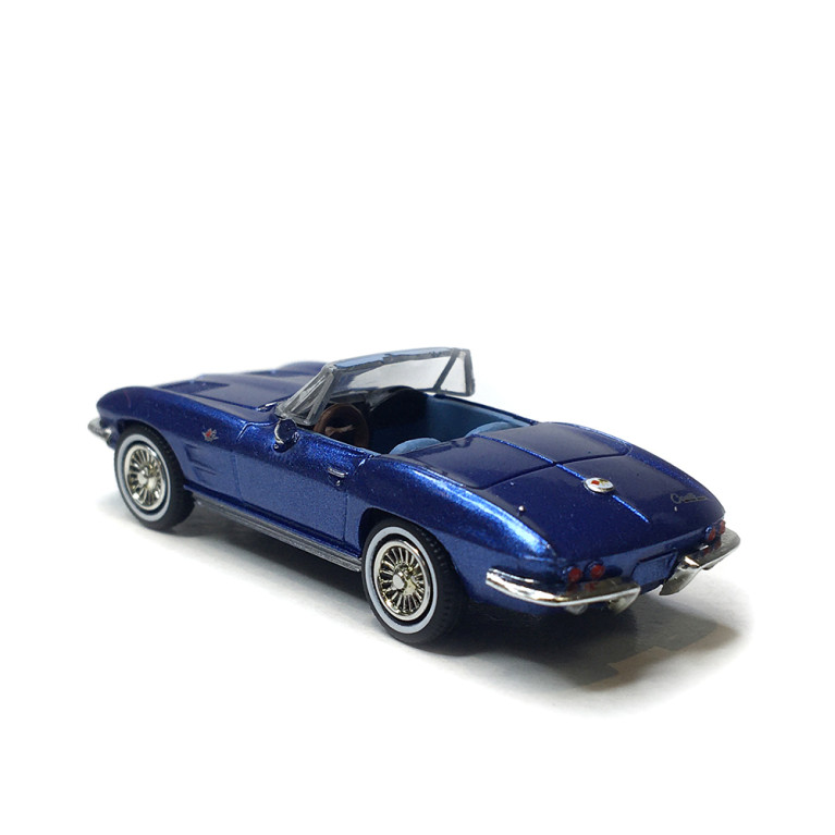 Chevrolet Corvette C2, cabriolet, bleu métallisé, 1962 - BREKINA 18028 - HO 1/87
