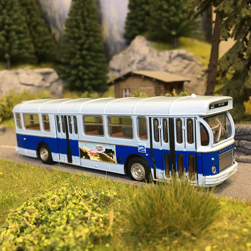 Autobus Saviem SC10, 0-4-4, Le Havre,  C.P.T.P. ligne 2, 1965 - SAI 4381 - HO 1/87