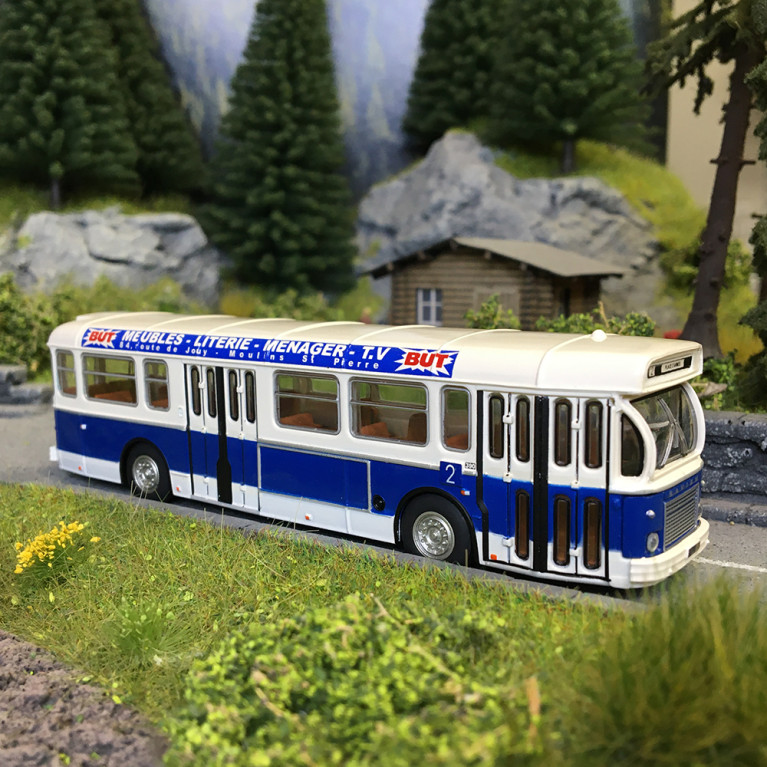 Autobus Saviem SC10, 0-4-4, Metz, T.C.R.M, ligne 2, 1965 - SAI 4383 - HO 1/87