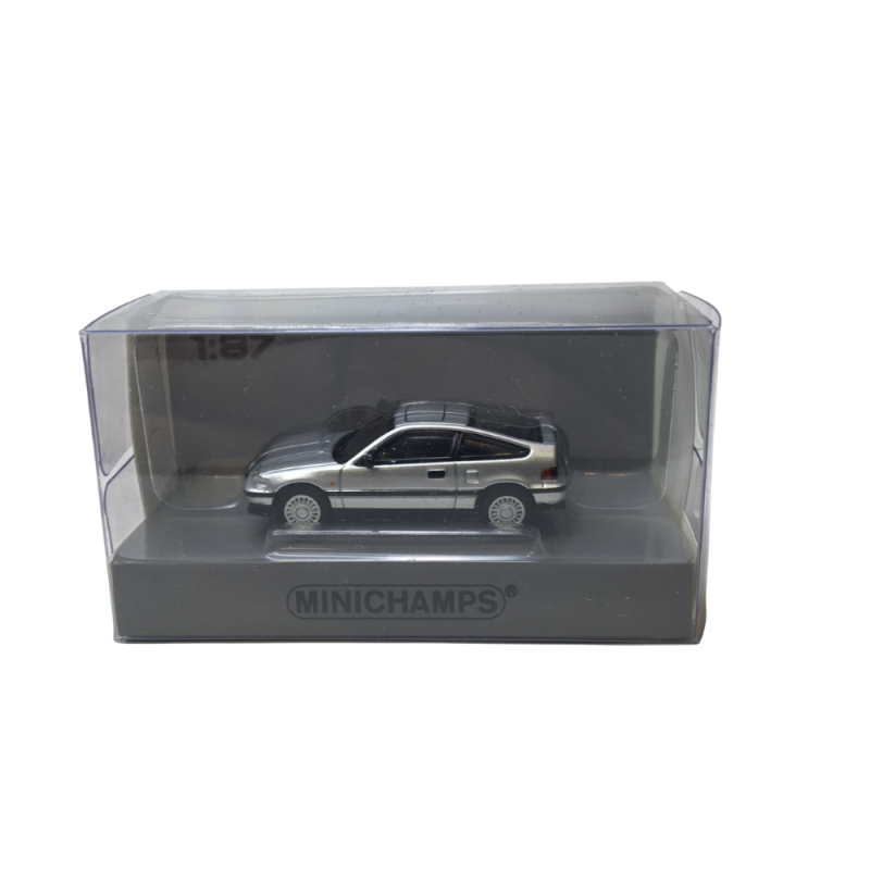 Honda CR-X MK2,  argent, 1987 - Minichamps 870161021 - 1/87