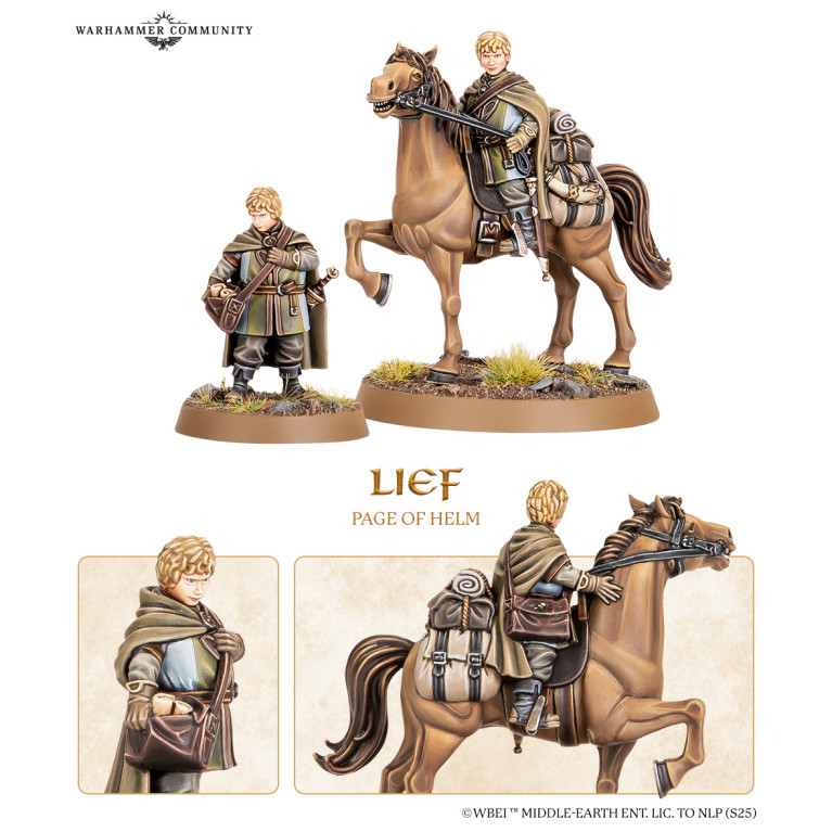 The Lord of the Rings - the War of the Rohirrim, Fréaláf Hildeson, Olwyn & Lief, Héros du Roghan - WARHAMMER 30-99