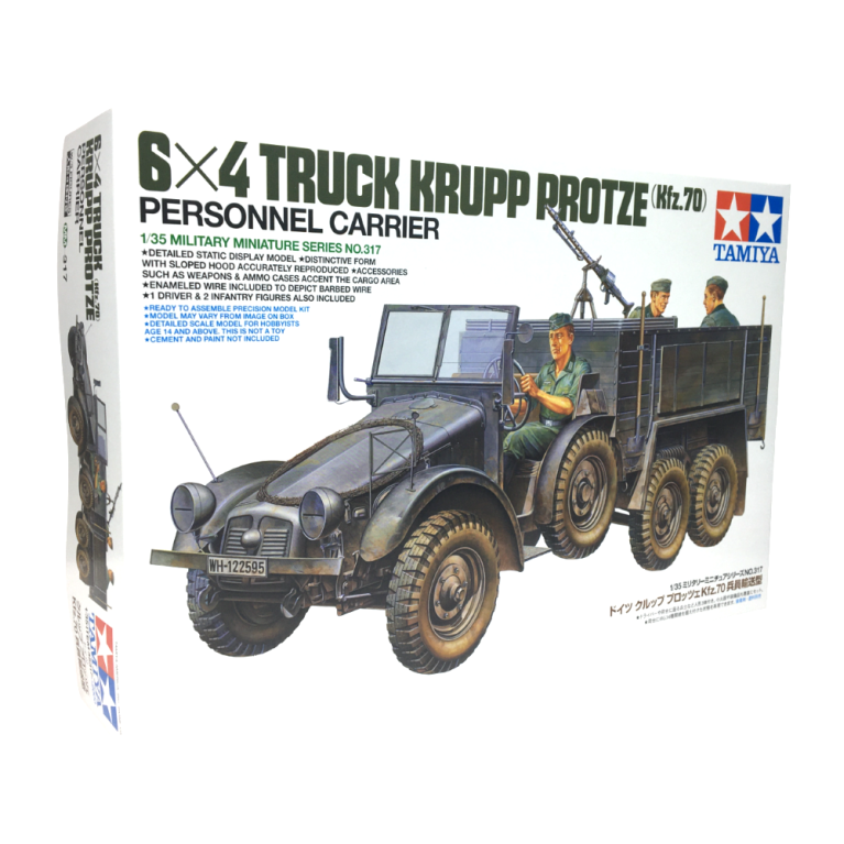 Camion Krupp Protze 6x4 (Kfz.70), transporteur de personnel - TAMIYA 35317 - 1/35
