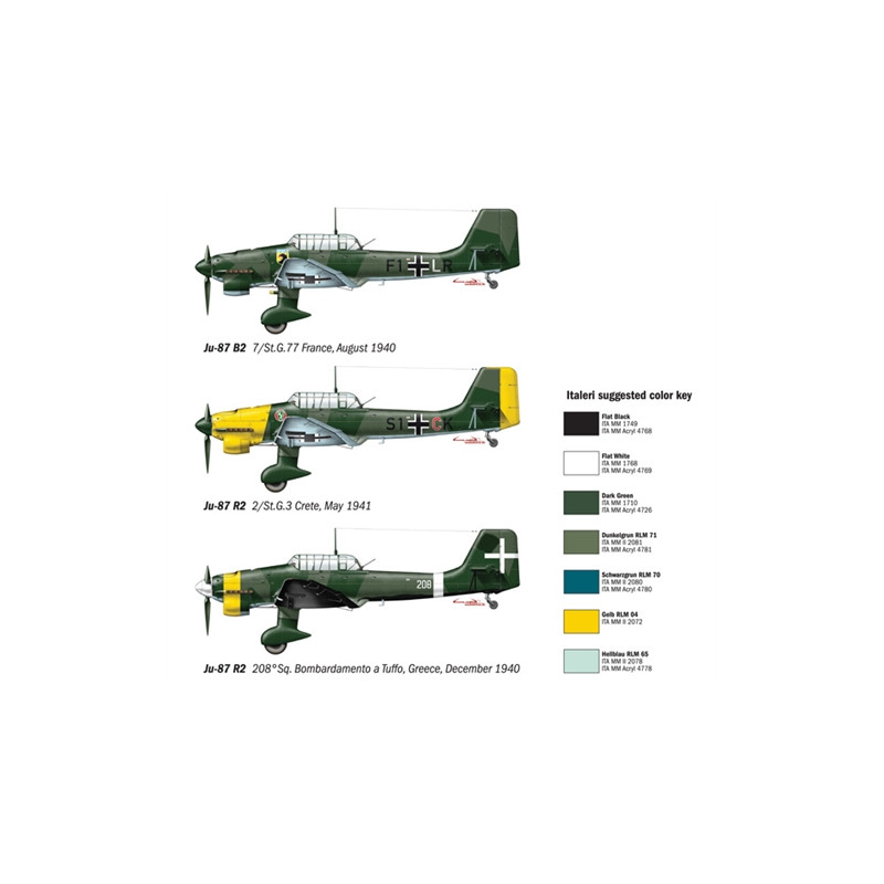 JU-87 B2 STUKA - ITALERI 1292 - 1/72