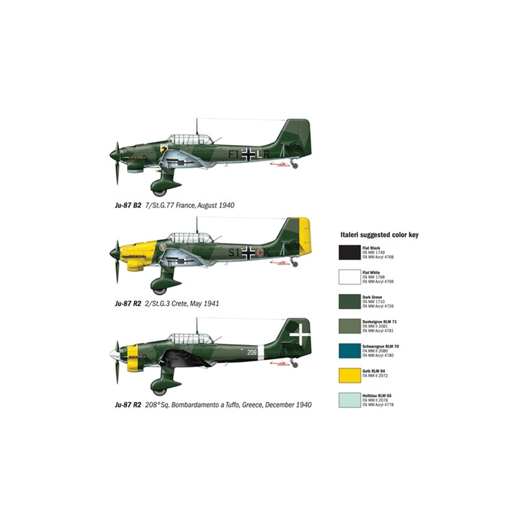 JU-87 B2 STUKA - ITALERI 1292 - 1/72