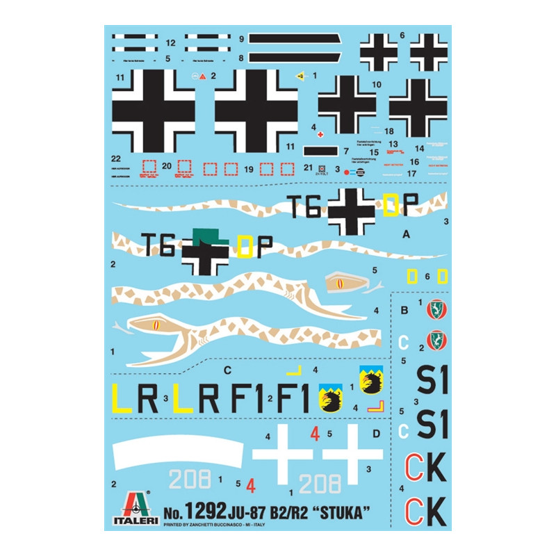 JU-87 B2 STUKA - ITALERI 1292 - 1/72