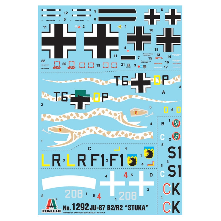 JU-87 B2 STUKA - ITALERI 1292 - 1/72