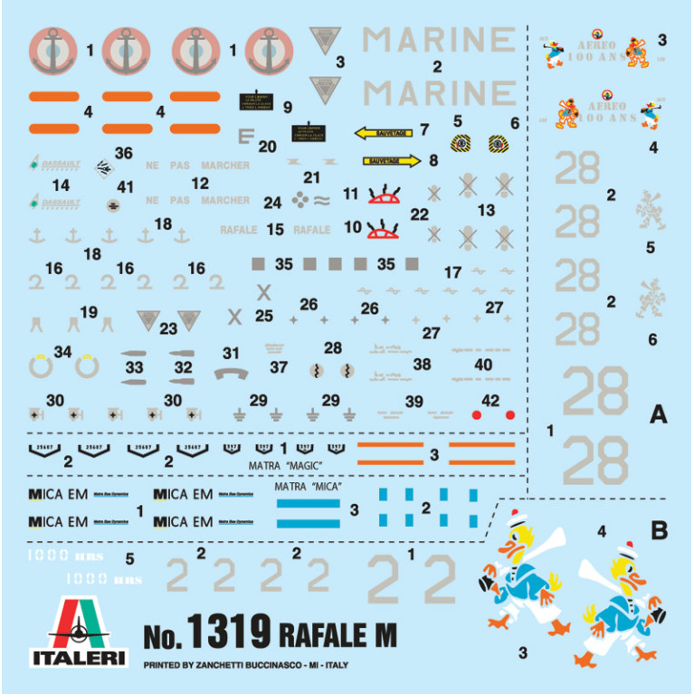 Rafale M Opérations Extérieures 2011 - ITALERI 1319 - 1/72