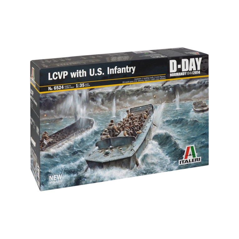 LCVP avec l'infanterie américaine , série D-DAY - Normandie 1944 - ITALERI 6524 - 1/35