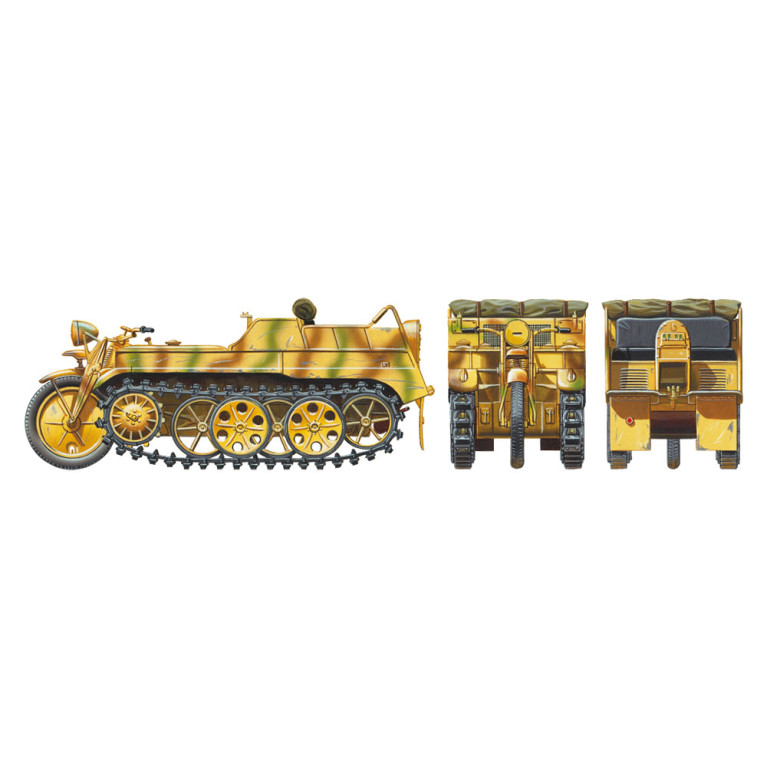 Allemand Sd.Kfz.2 Kettenkraftrad (mi-production) - TAMIYA 35377 - 1/35